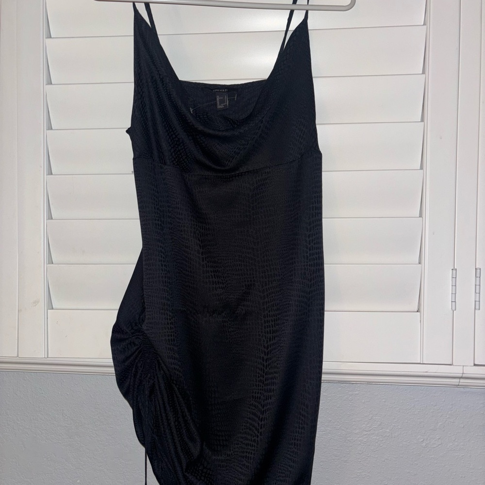 Forever 21 Black Asymmetrical Dress